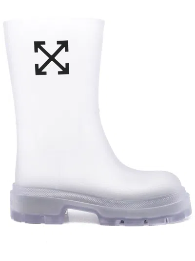 Off-white Reboot Arrow Boots In White