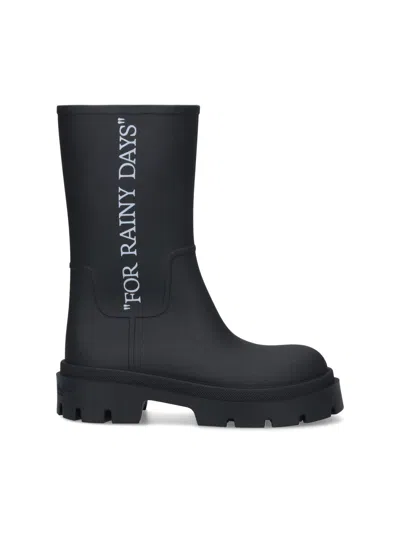 Off-white Reboot Rainy Days Boots In Black