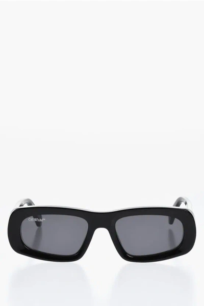 Off-white Rectangular Austin Sunglasses With Maxi Rods Grösse Unica