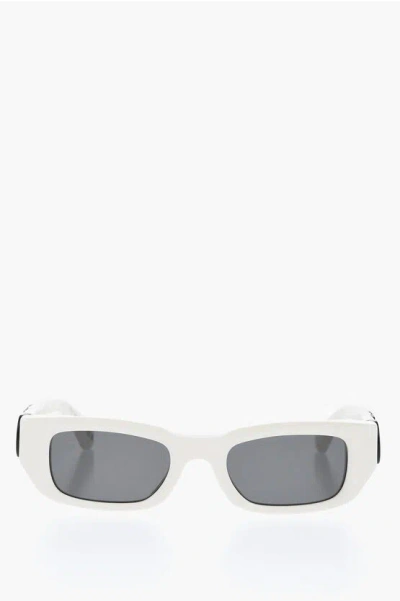 Off-white Rectangular Fillmore Sunglasses With Logoed Rods In White