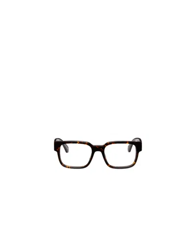 Off-white Rectangular Flat Mirror In Black