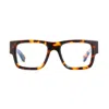 Off-white Rectangular Frame Glasses In Brown