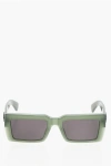 Off-white Rectangular Frame Moberly Sunglasses In Green