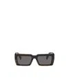Off-white Rectangular Frame Sunglasses In Gray
