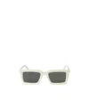 Off-white Arthur Rectangular Frame Sunglasses In Gray