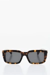 Off-white Rectangular Hays Sunglasses With Tortoiseshell Frame