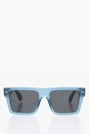 Off-white Rectangular Lawton Sunglasses With Logoed Frame In Blue