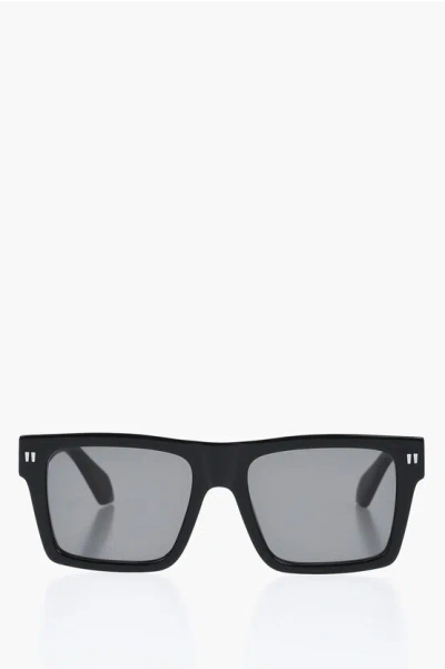 Off-white Rectangular Lawton Sunglasses With Logoed Frame In Black