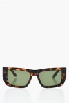 Off-white Rectangular Prescott Sunglasses With Tortoiseshell Frame In Brown