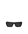 Off-white Rectangular Sunglasses In Black