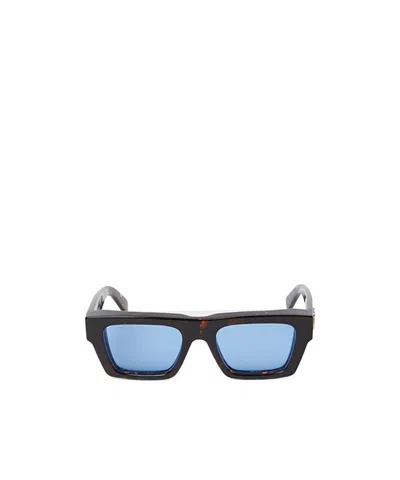 Off-white Rectangular Sunglasses In Blue