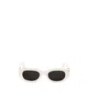 Off-white Oeri14e Palmer Sunglasses Eyewear In Whitedarkgrey