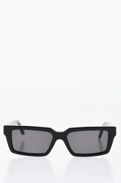 Off-white Rectangular Warren Sunglasses With Logoed Frame In Black
