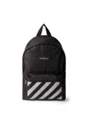 Off-white Reflective Logo Backpack In Black