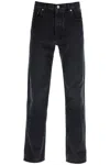 Off-white Regular Jeans With Tapered Cut In Grey