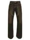 Off-white Off White 'relax Round' Jeans In Gray