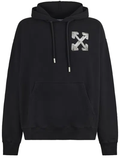 Off-white Long-sleeved Sweatshirt In Black