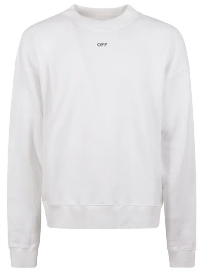 Off-white Relaxed Fit Crew Neck Sweatshirt