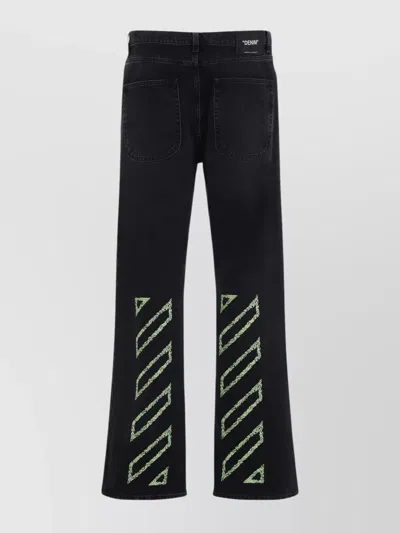 Off-white Relaxed Fit Denim Jeans In Black
