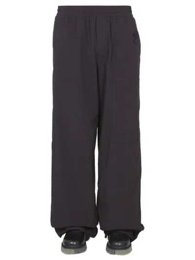 OFF-WHITE RELAXED FIT WIDE-LEG PANTS