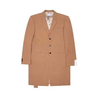 Pre-owned Off-white Relaxed Long Jacket 'camel' | Brown | Men's Size 48