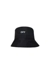 Off-white Reversible Domed Crown Bucket Hat In Black