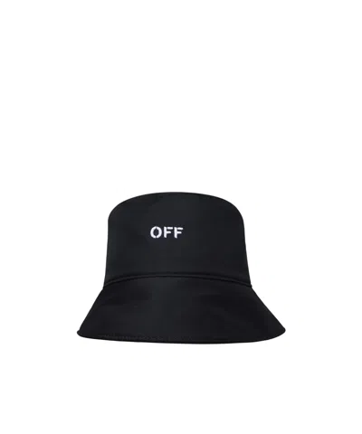 OFF-WHITE OFF-WHITE LOGO EMBROIDERED BUCKET HAT