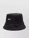 OFF-WHITE REVERSIBLE DOMED CROWN BUCKET HAT