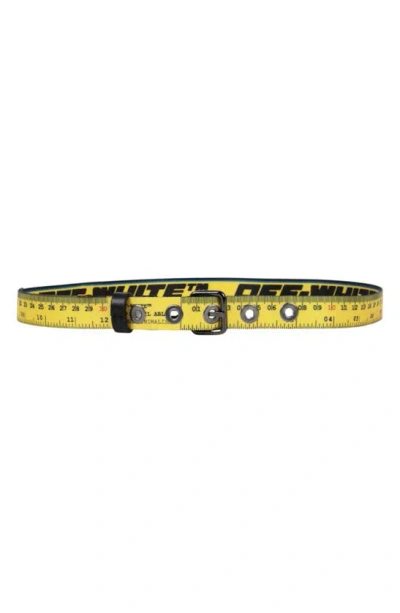 Off-white Reversible Measuring Belt In Yellow/black