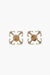 Off-white Mini Arrow Crystal-embellished Earrings