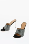Off-white Rhinestoned Allen Open-toe Mules 10 Cm