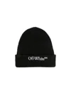 Off-white Rib Hat In Black