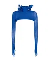 Off-white Rib Long-sleeved Sweater In Blue