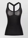 Off-white Round Collar Sleeveless Vest