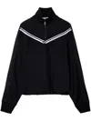 Off-white Off White Black Polyamide Blend Sporty Sweatshirt In Black