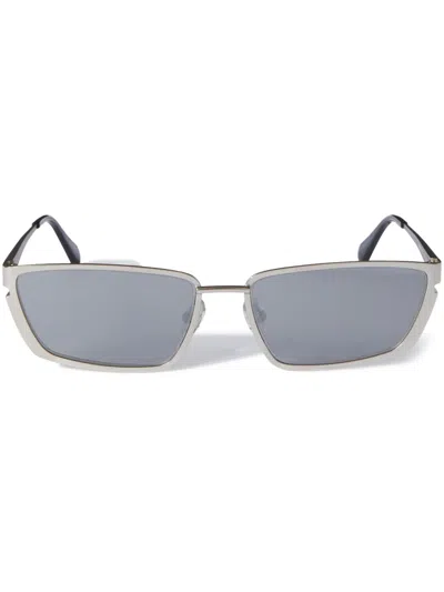 Off-white Richfield Rectangle-frame Sunglasses In Silver
