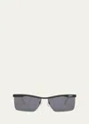 Off-white Rimini Metal Alloy & Plastic Aviator Sunglasses In Black