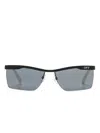 Off-white Rimini Rectangle-frame Sunglasses In Schwarz