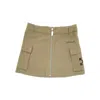Off-white Ripsto Cargo Mini Skirt Kids In Green