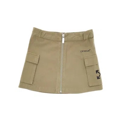 OFF-WHITE RIPSTO CARGO MINI SKIRT KIDS