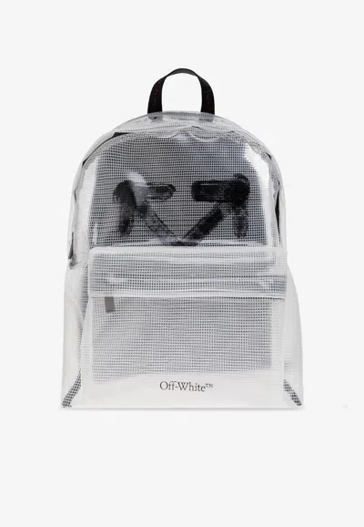 Off-white Ripstop Heritage Transparent Backpack