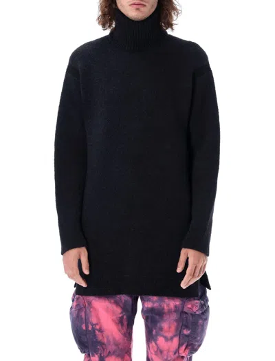 Off-white Roll Neck Long-sleeved Jumper In Black