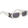 Off-white Roma Dark Grey Rectangular Unisex Sunglasses Oeri098 0107 52