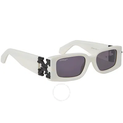 Off-white Roma Dark Grey Rectangular Unisex Sunglasses Oeri098 0107 52