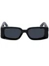 Off-white Roma Rectangle-frame Sunglasses In Black