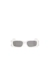 Off-white Roma Rectangle-frame Sunglasses In Gray