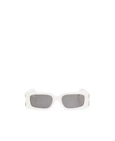Off-white Roma Rectangle-frame Sunglasses In Gray