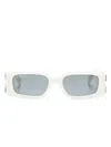 Off-white Roma Rectangle-frame Sunglasses In Weiss