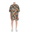 Off-white Romantic T-shirt Dress In Multicolor