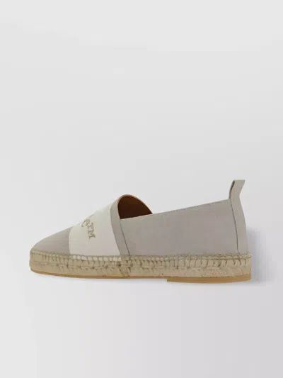 Off-white Rope Sole Almond Toe Espadrilles In White